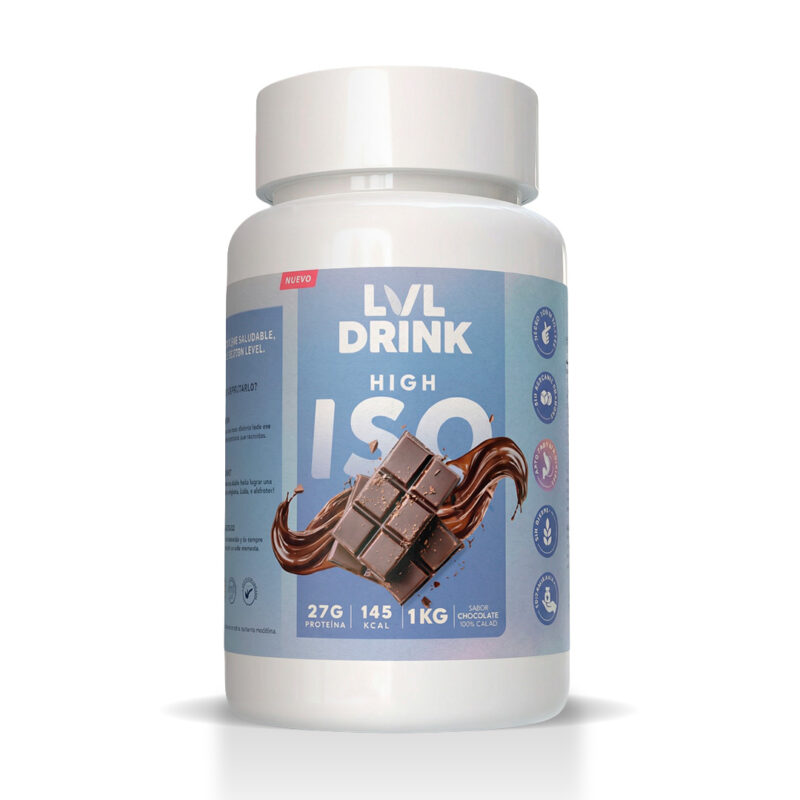 Proteína de chocolate LVLDRINK suplemento proteico sabor chocolate