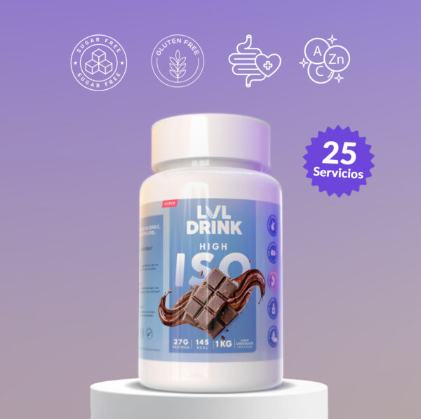 Proteína Chocolate con Stevia, Vitaminas y Minerales | Lvldrink