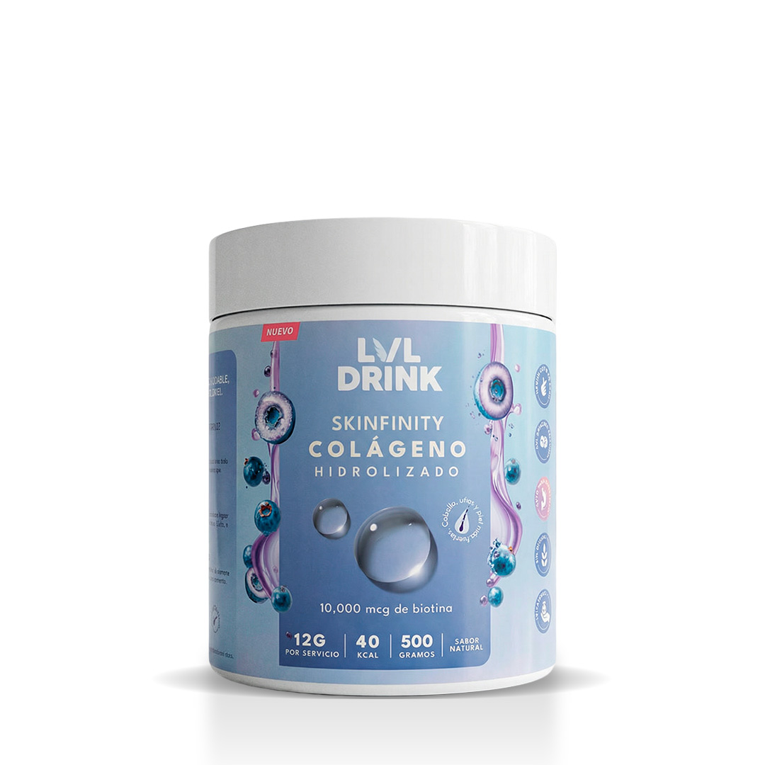 Colágeno hidrolizado LVLDRINK suplemento para piel, cabello y articulaciones