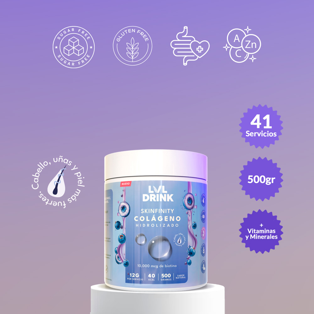 Colágeno Hidrolizado con Biotina, Vitaminas y Minerales | Lvldrink