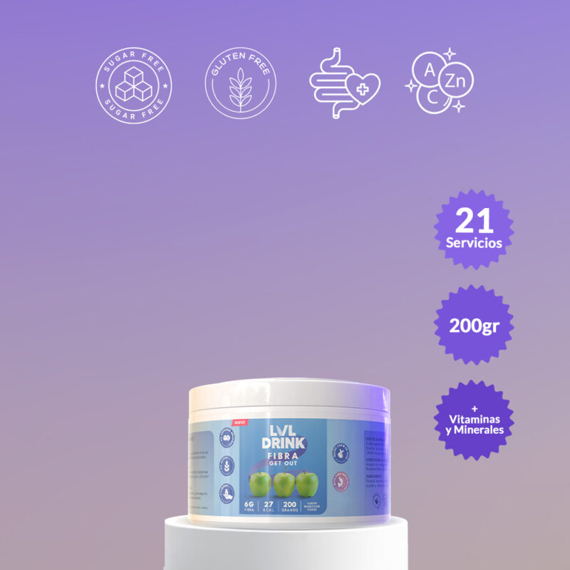 Fibra Natural de Manzana con Vitaminas y Minerales | Lvldrink