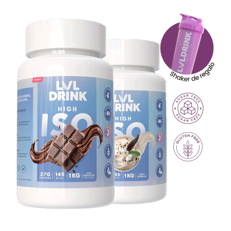 Proteinas de chocolate y vainilla endulzadas con stevia
