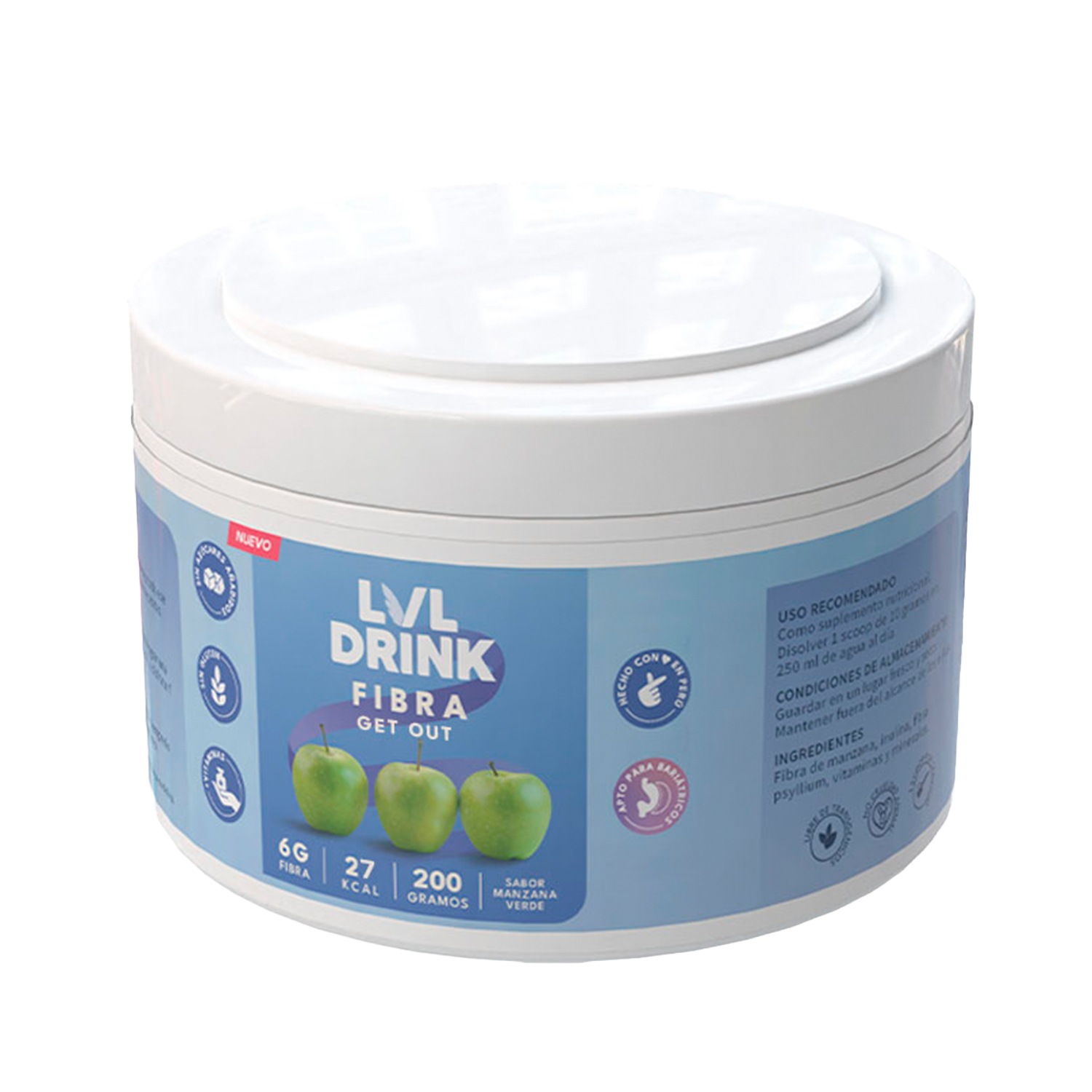 Fibra de Manzana Fibra soluble 200 g - Imagen 2