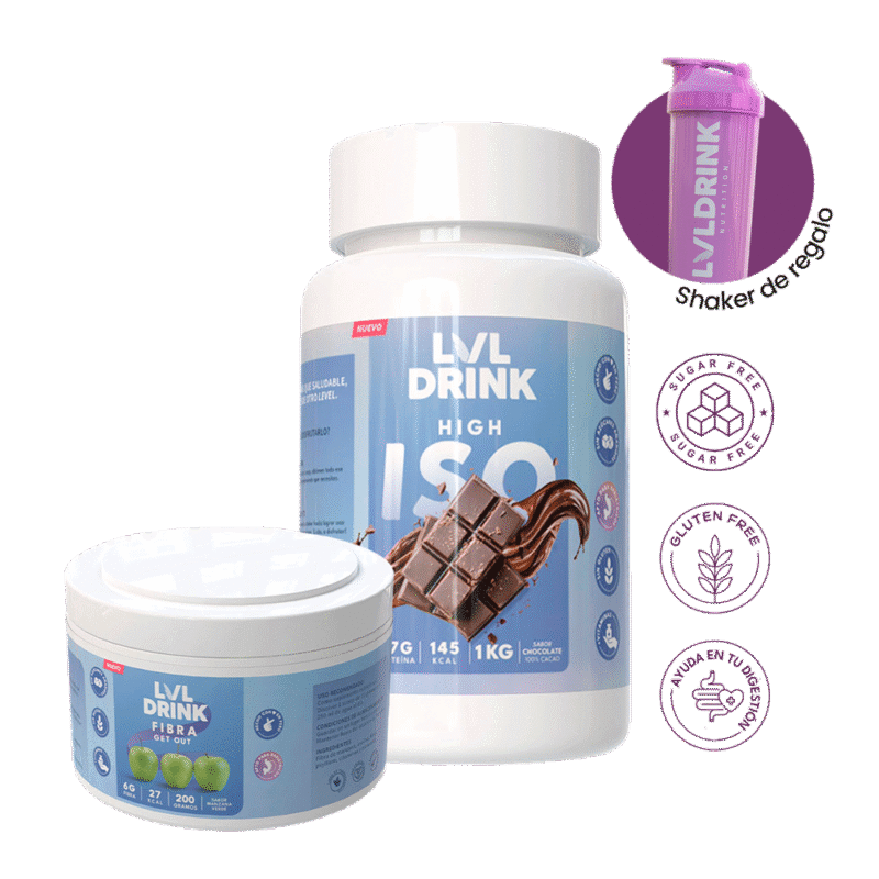 Pack Proteína Chocolate + Fibra de Manzana | Suplementos + shaker
