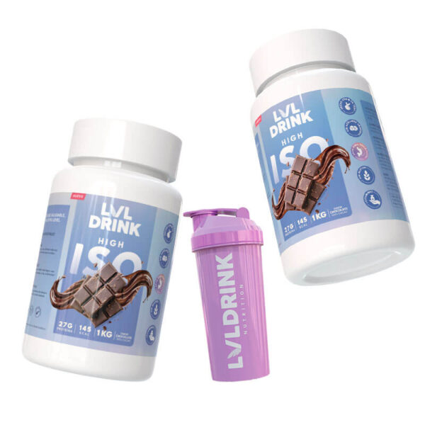Pack doble proteína Chocolate 2kg Endulzado con Stevia - Imagen 2