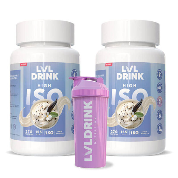 Pack doble proteína Vainilla 2kg Endulzado con Stevia