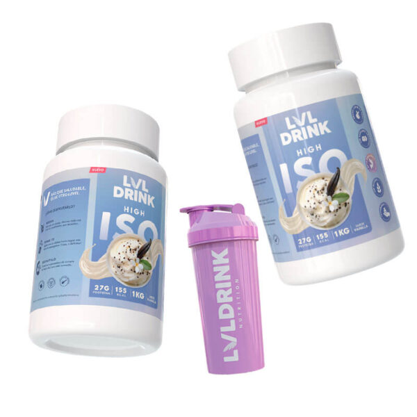 Pack doble proteína Vainilla 2kg Endulzado con Stevia - Imagen 2