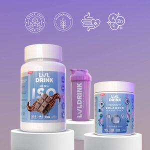 Pack Proteína Chocolate + Colágeno Hidrolizado con Biotina | Lvldrink + Shaker