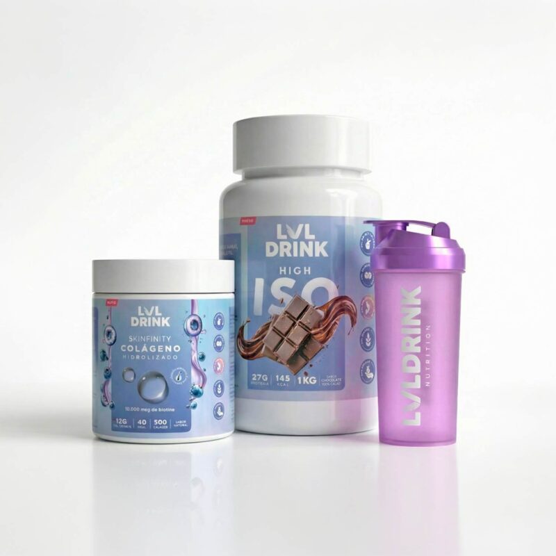 Pack Proteína y Colágeno hidrolizado LVLDRINK suplemento para tu día.