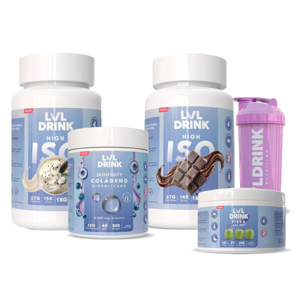 Pack Doble Proteína, Colágeno Hidrolizado y Fibra