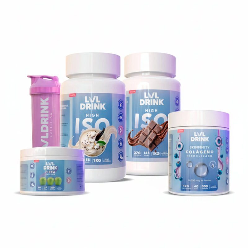 Pack Completo LVLDRINK doble proteina