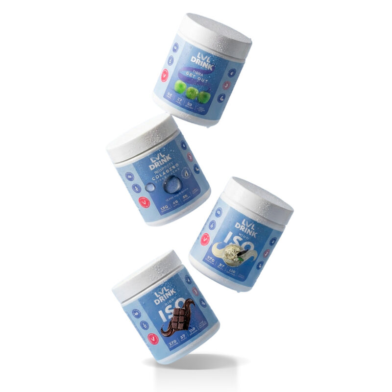 Mini pack LVLDRINK con todos los suplementos nutricionales