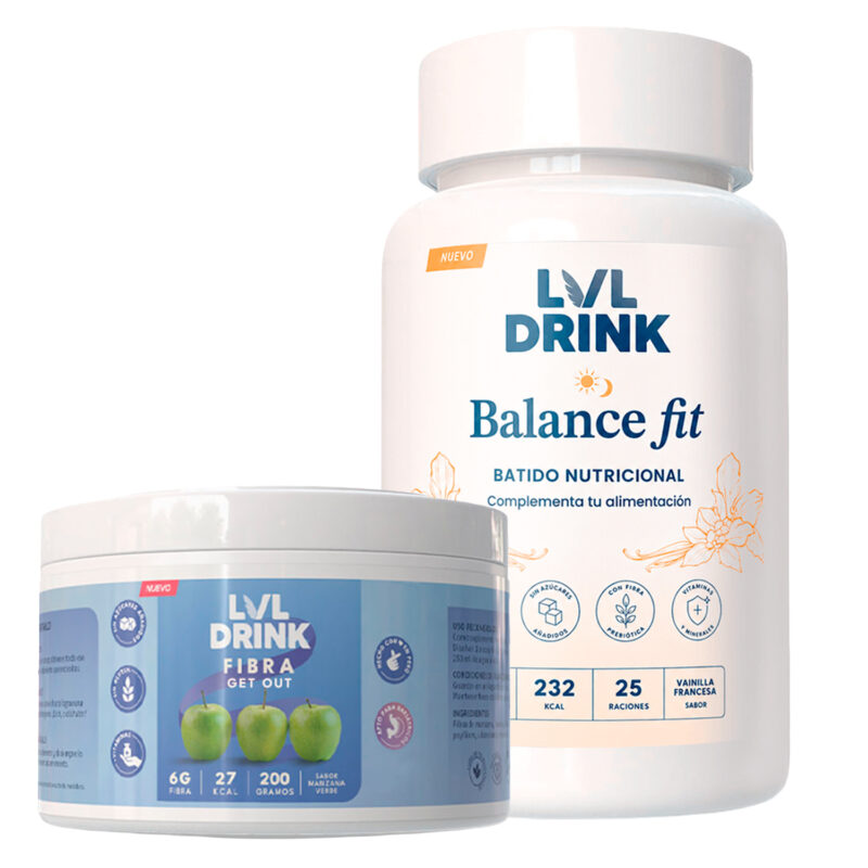 Batido control de peso + Fibra | Pack LVLDRINK 1 kg + 200 g