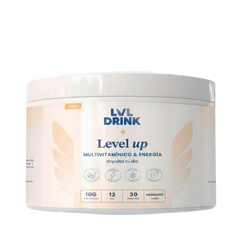 Multivitamínico Energizante Level Up con Vitaminas y Minerales 300 g